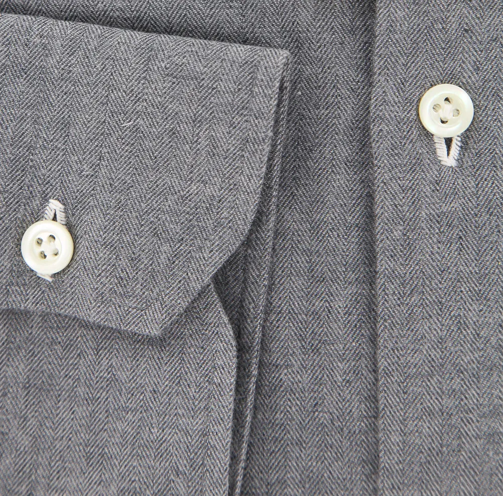 Luigi Borrelli Gray Shirt - 15.5 US / 39 EU