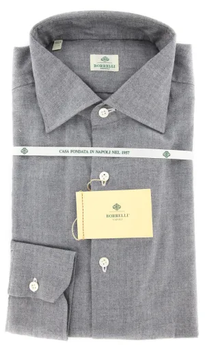 Luigi Borrelli Gray Shirt - 15.5 US / 39 EU