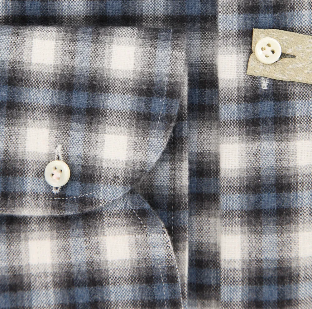 Luigi Borrelli Gray Shirt - 16 US / 41 EU