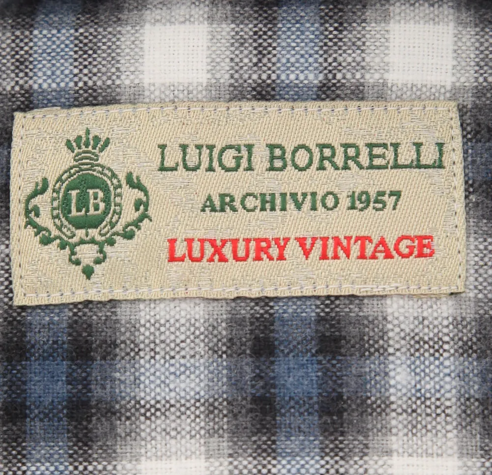 Luigi Borrelli Gray Shirt - 16 US / 41 EU