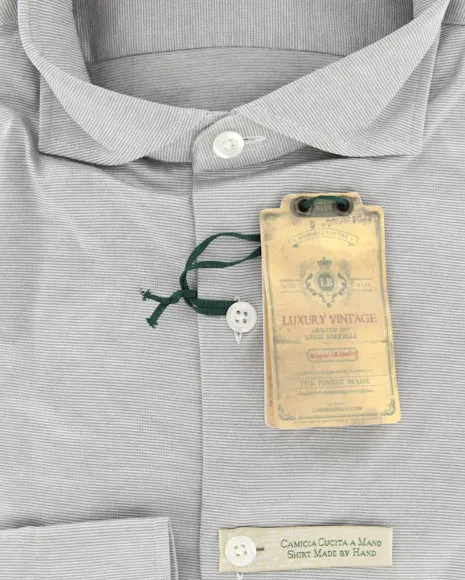Luigi Borrelli Gray Shirt – Size: M US / M EU