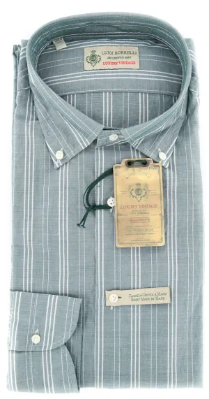 Luigi Borrelli Green Shirt - 15.75 US / 40 EU