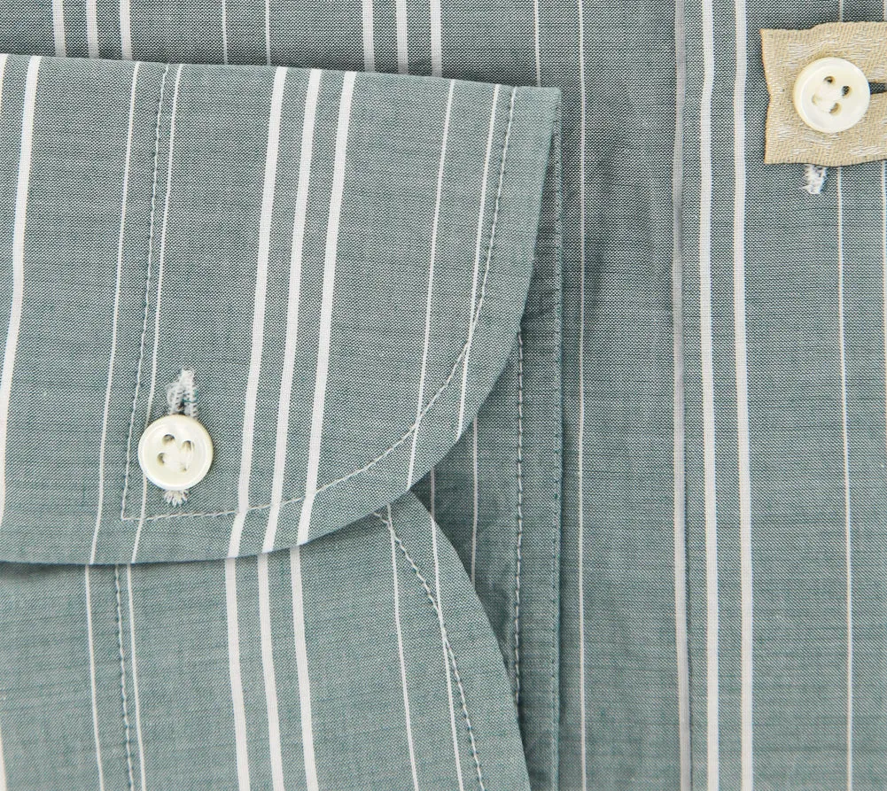 Luigi Borrelli Green Shirt - 15.75 US / 40 EU