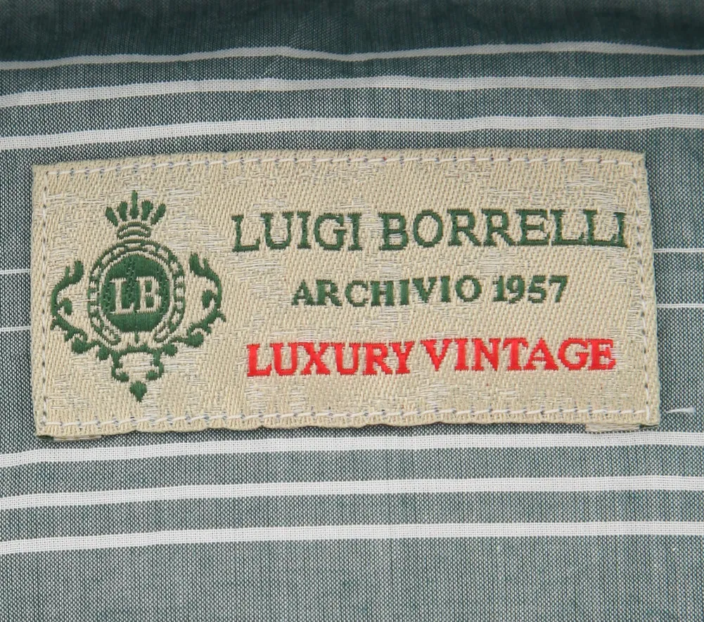 Luigi Borrelli Green Shirt - 15.75 US / 40 EU