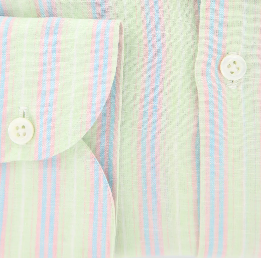 Luigi Borrelli Green Shirt - 17 US / 43 EU