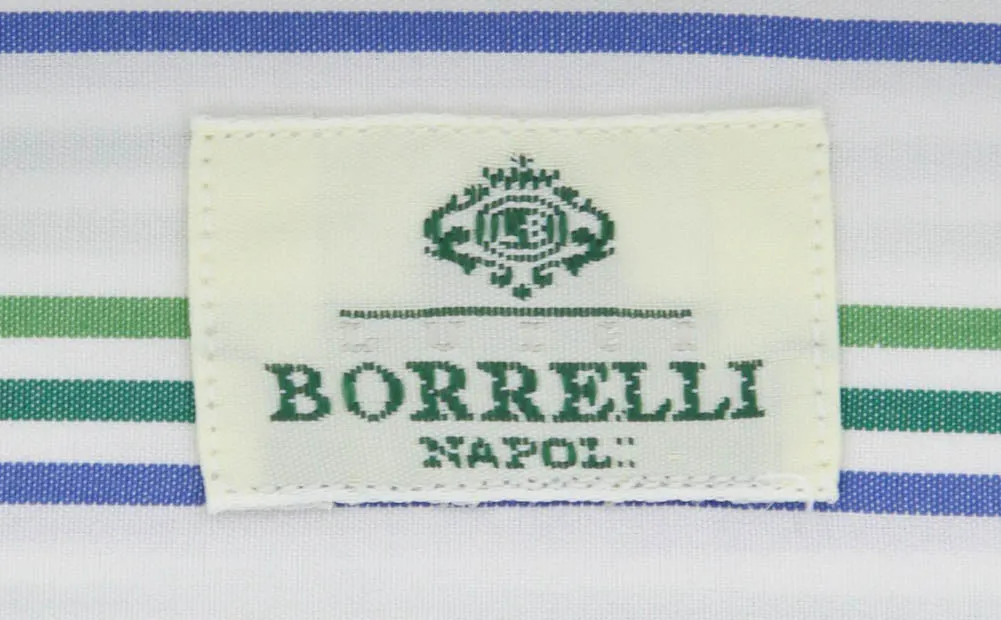 Luigi Borrelli Green Shirt - Extra Slim - 15.75 US / 40 EU