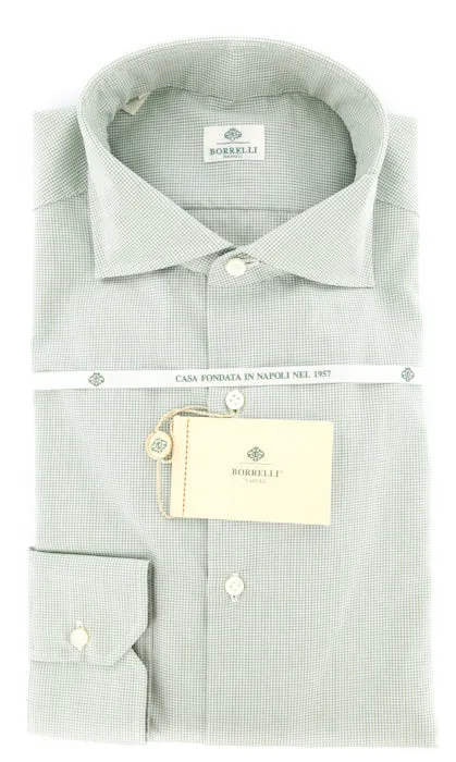 Luigi Borrelli Green Shirt – Size: 15.75 US / 40 EU