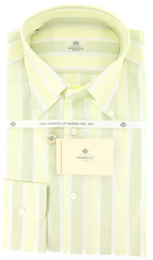 Luigi Borrelli Green Shirt – Size: 15.75 US / 40 EU