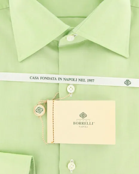 Luigi Borrelli Green Shirt – Size: 15.75 US / 40 EU