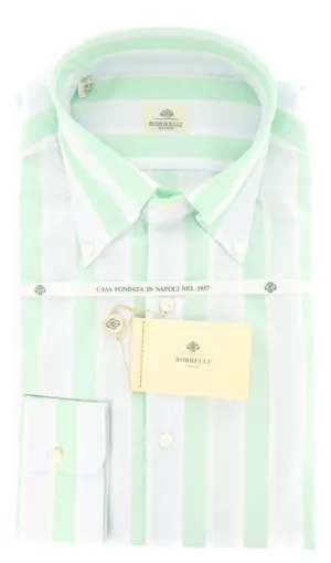 Luigi Borrelli Green Shirt – Size: 16 US / 41 EU
