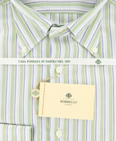Luigi Borrelli Green Shirt – Size: 17 US / 43 EU