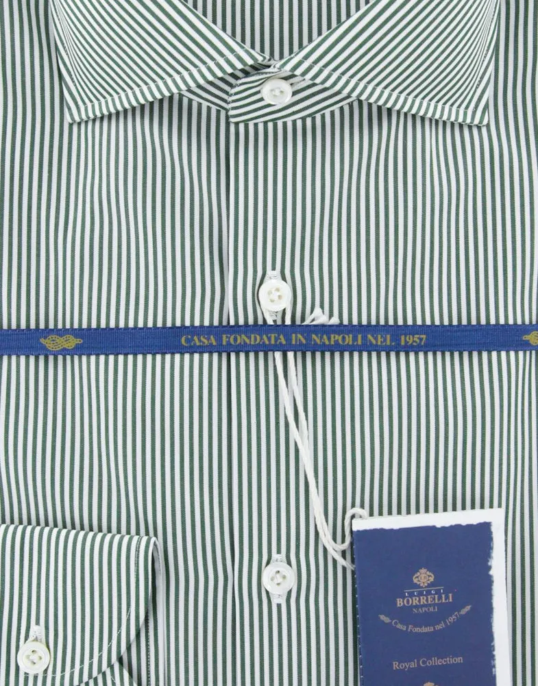 Luigi Borrelli Green Shirt - Slim