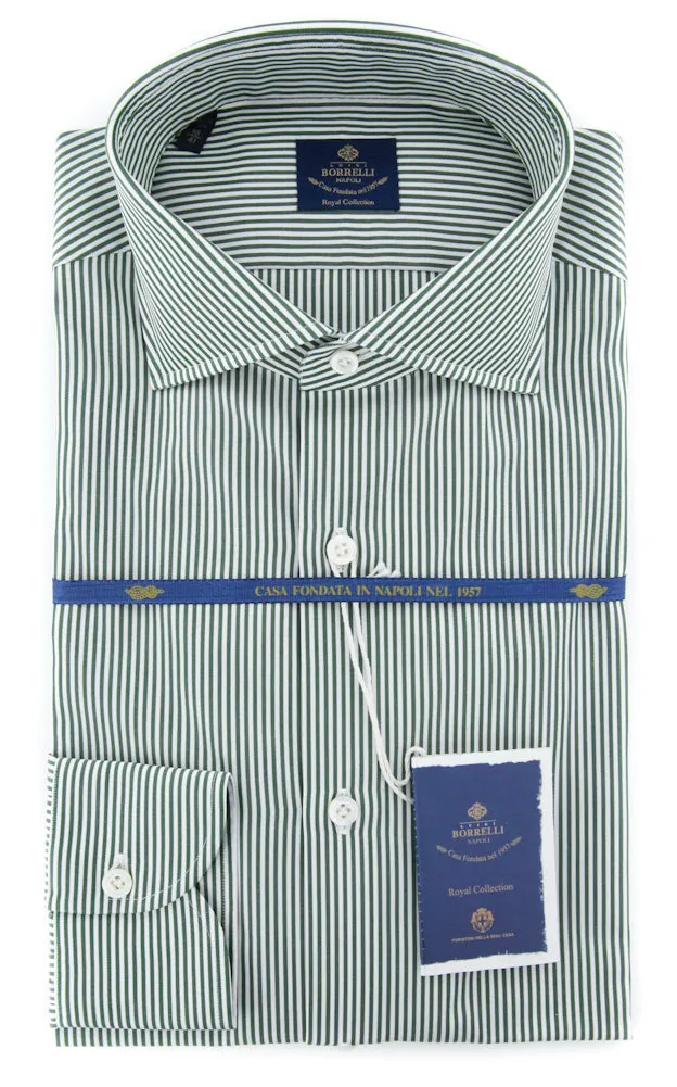 Luigi Borrelli Green Shirt - Slim