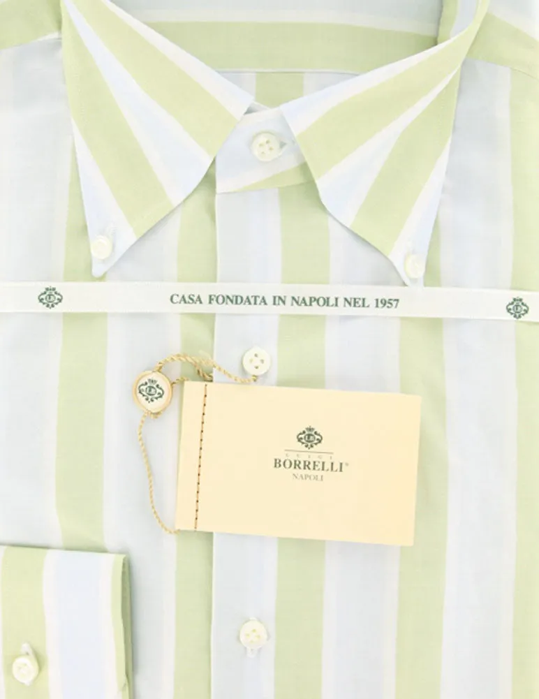 Luigi Borrelli Green Shirt - Slim