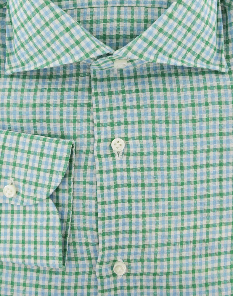 Luigi Borrelli Green Shirt - Slim