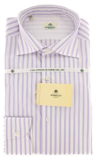 Luigi Borrelli Lavender Purple Shirt - 15 US / 38 EU