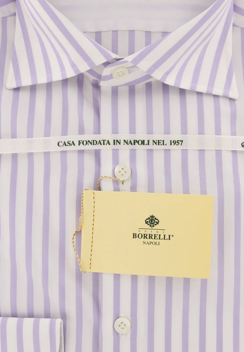 Luigi Borrelli Lavender Purple Shirt - 15 US / 38 EU