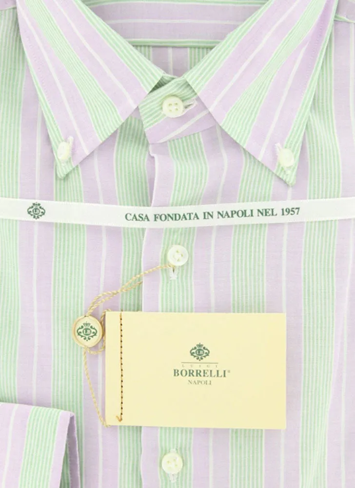 Luigi Borrelli Lavender Purple Shirt – Size: 15.75 US / 40 EU