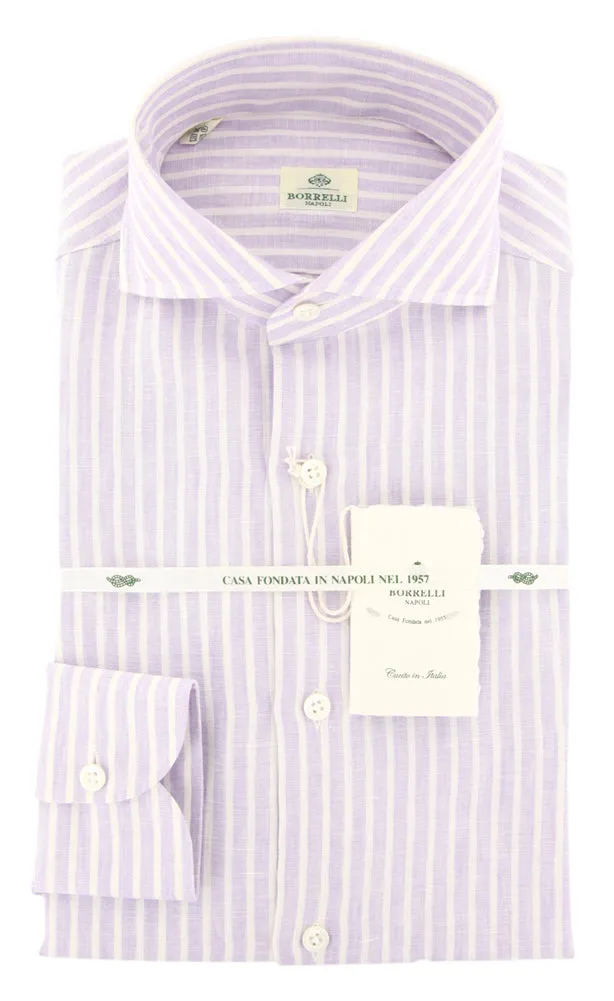 Luigi Borrelli Lavender Purple Shirt - Slim