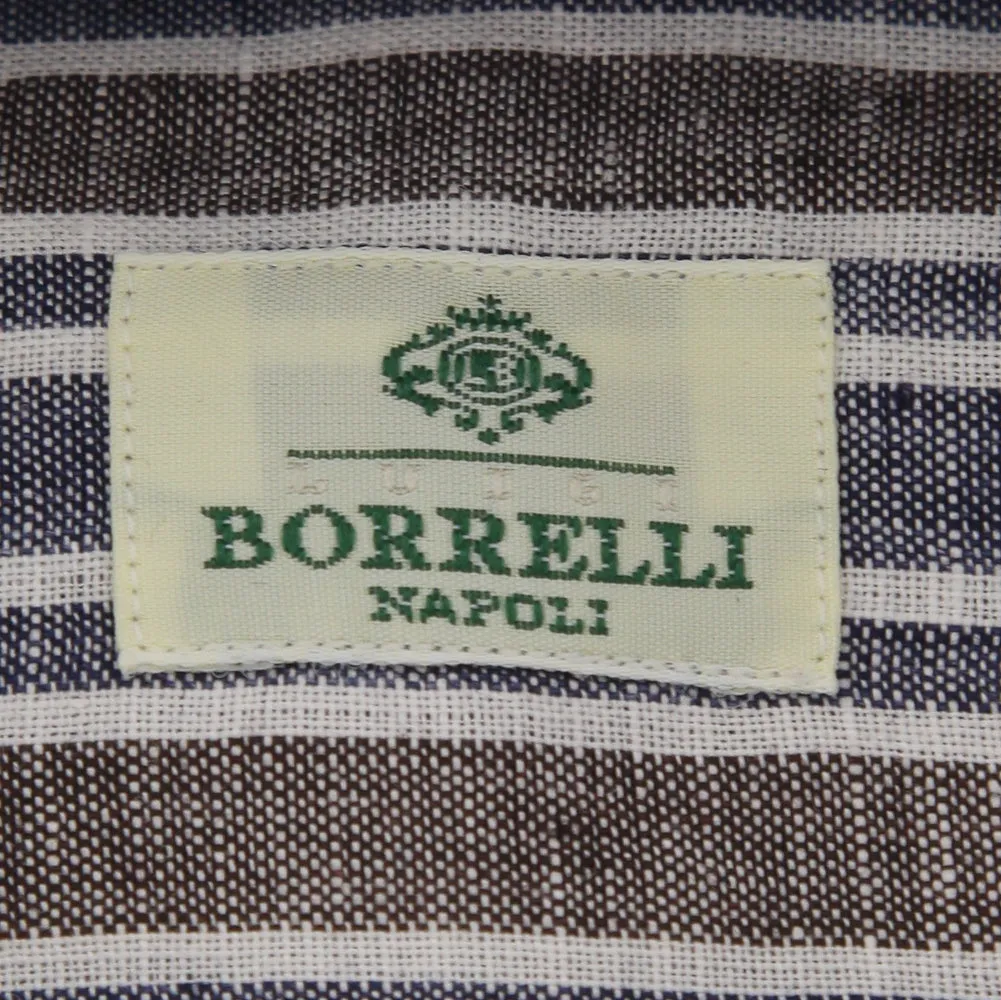 Luigi Borrelli Navy Blue Shirt - 15.5 US / 39 EU
