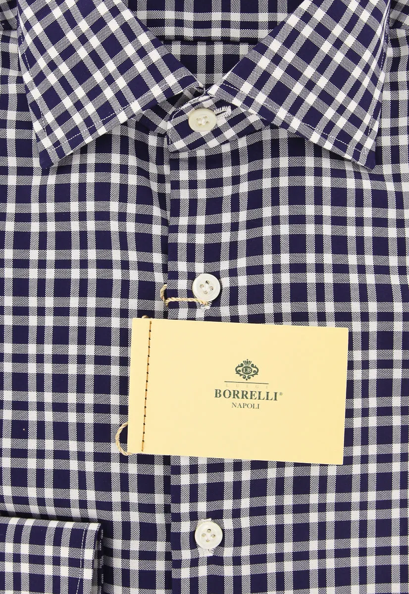 Luigi Borrelli Navy Blue Shirt - 15.75 US / 40 EU
