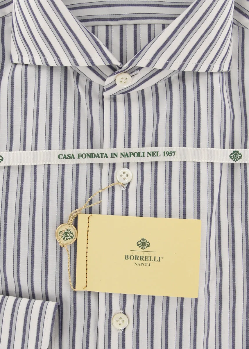 Luigi Borrelli Navy Blue Shirt - 15.75 US / 40 EU