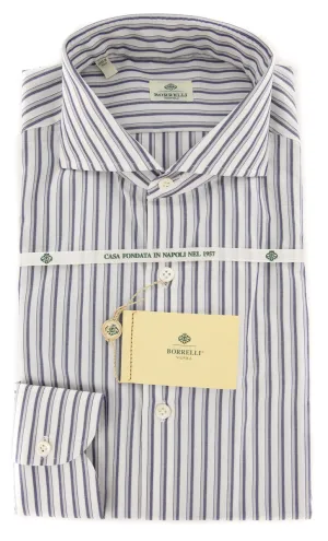 Luigi Borrelli Navy Blue Shirt - 15.75 US / 40 EU
