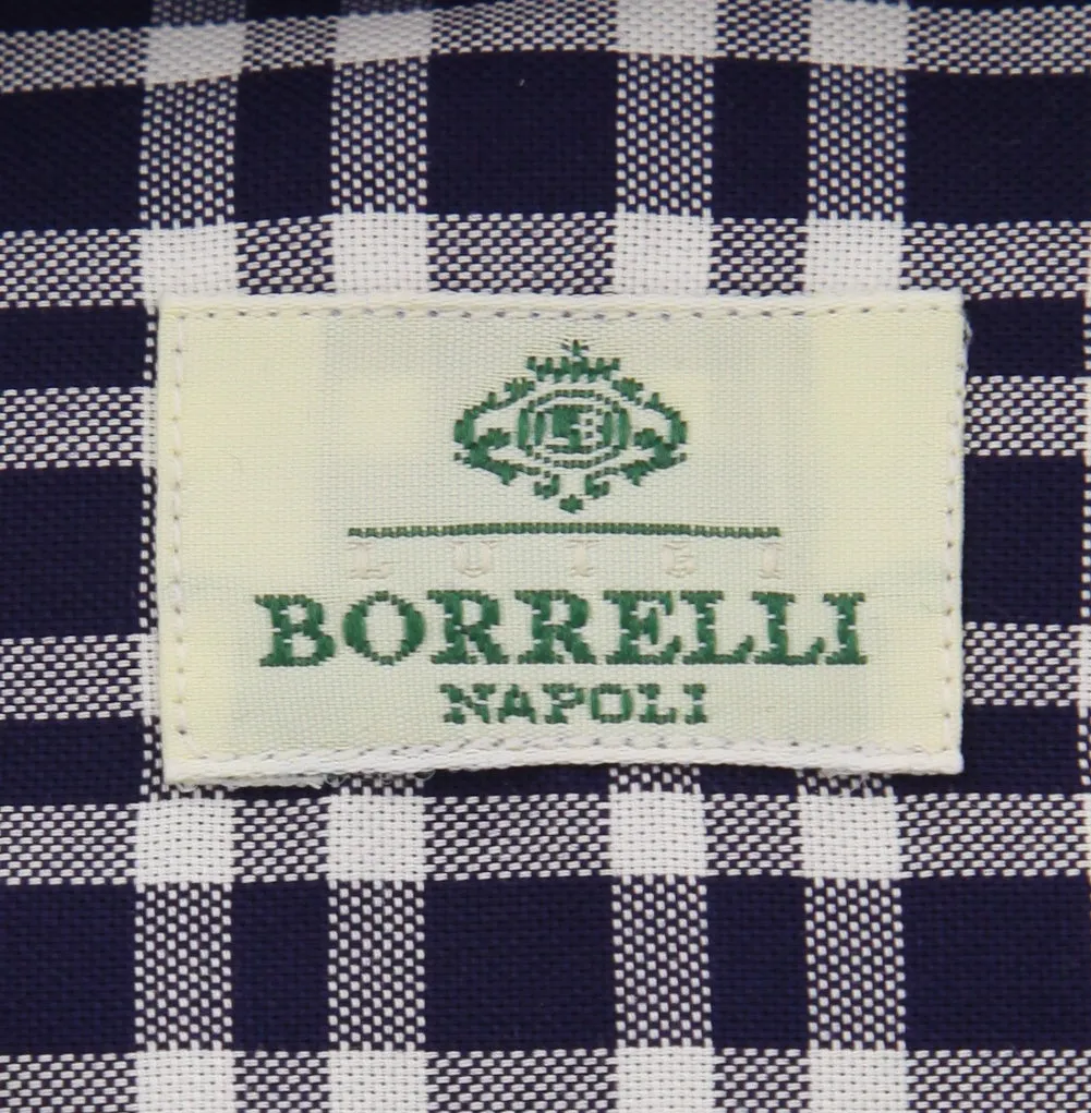 Luigi Borrelli Navy Blue Shirt - 15.75 US / 40 EU