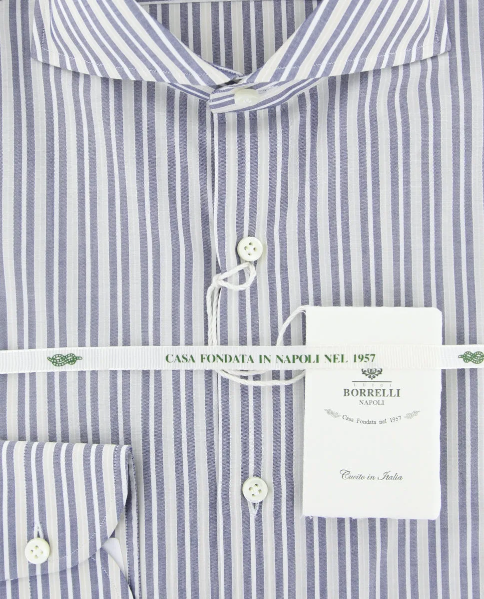 Luigi Borrelli Navy Blue Shirt - Extra Slim
