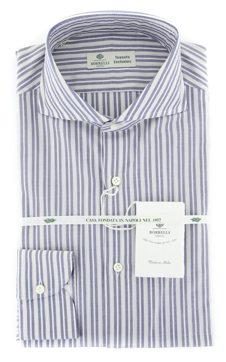 Luigi Borrelli Navy Blue Shirt - Extra Slim
