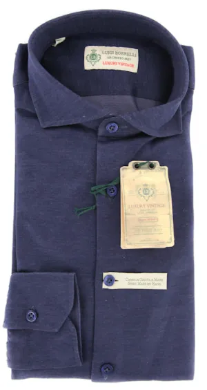 Luigi Borrelli Navy Blue Shirt – Size: S US / S EU