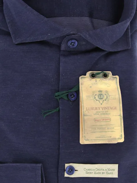 Luigi Borrelli Navy Blue Shirt – Size: S US / S EU
