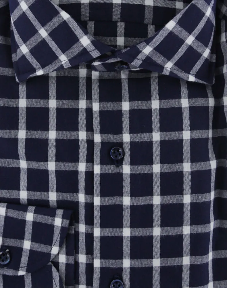 Luigi Borrelli Navy Blue Shirt - Slim