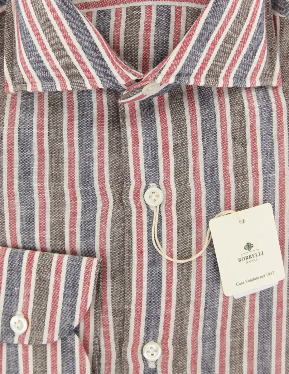 Luigi Borrelli Navy Blue Shirt - Slim