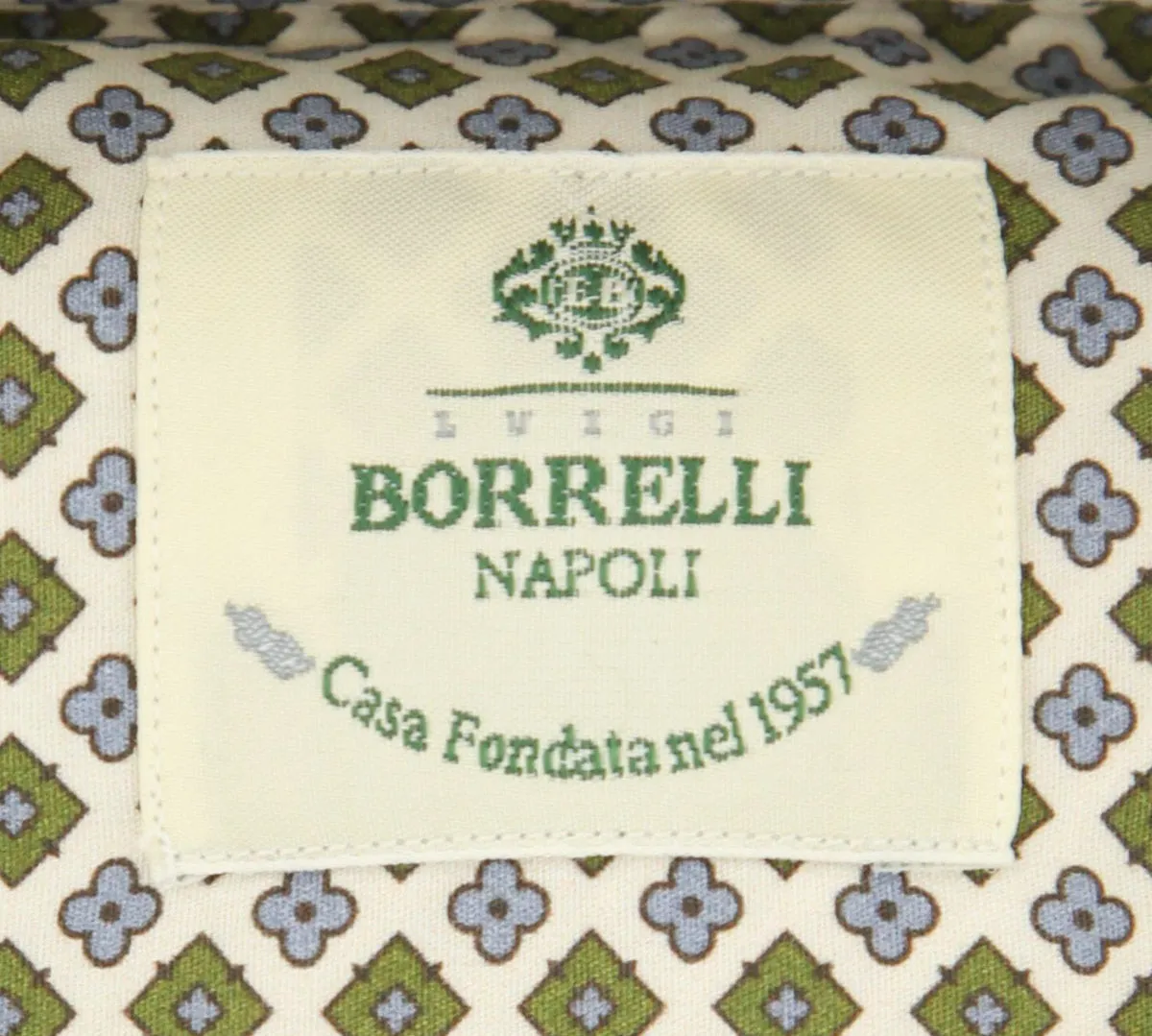 Luigi Borrelli Olive Green Shirt - Extra Slim