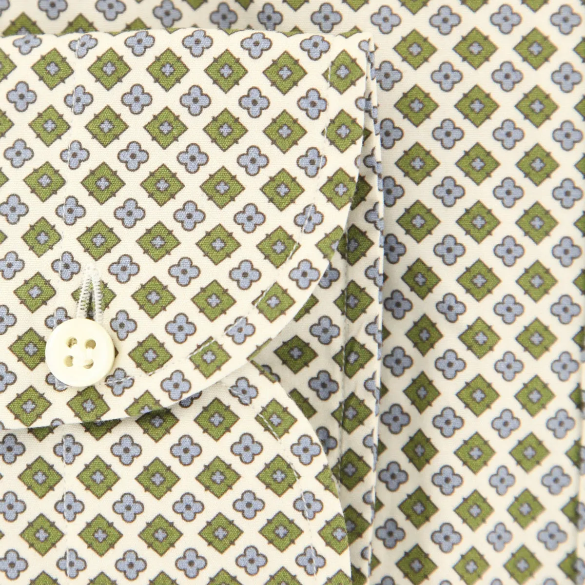 Luigi Borrelli Olive Green Shirt - Extra Slim
