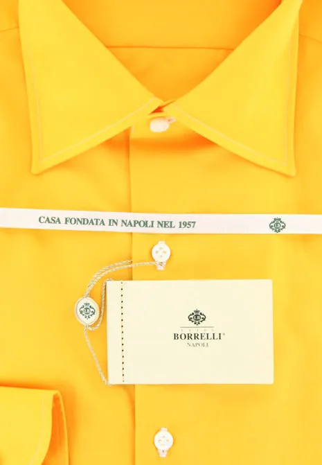 Luigi Borrelli Orange Shirt - Slim