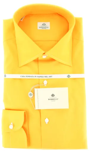 Luigi Borrelli Orange Shirt - Slim