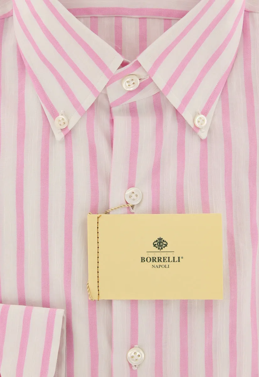 Luigi Borrelli Pink Shirt - 15 US / 38 EU
