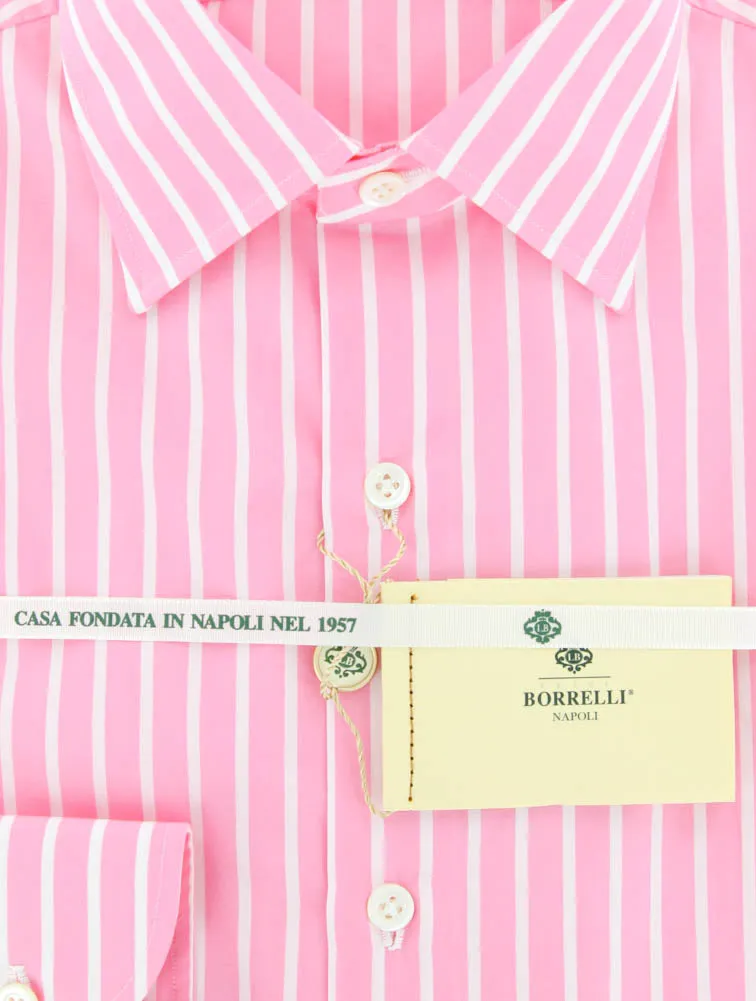 Luigi Borrelli Pink Shirt - Extra Slim - 15.75 US / 40 EU