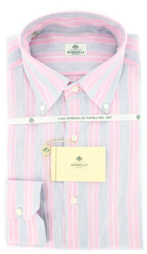 Luigi Borrelli Pink Shirt – Size: 15 US / 38 EU