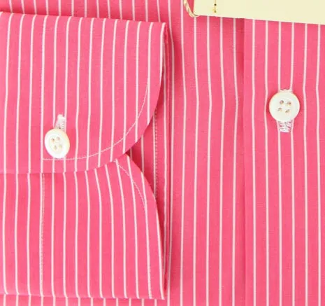 Luigi Borrelli Pink Shirt – Size: 16 US / 41 EU