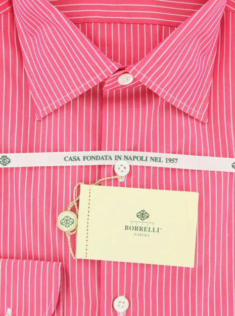 Luigi Borrelli Pink Shirt – Size: 16 US / 41 EU