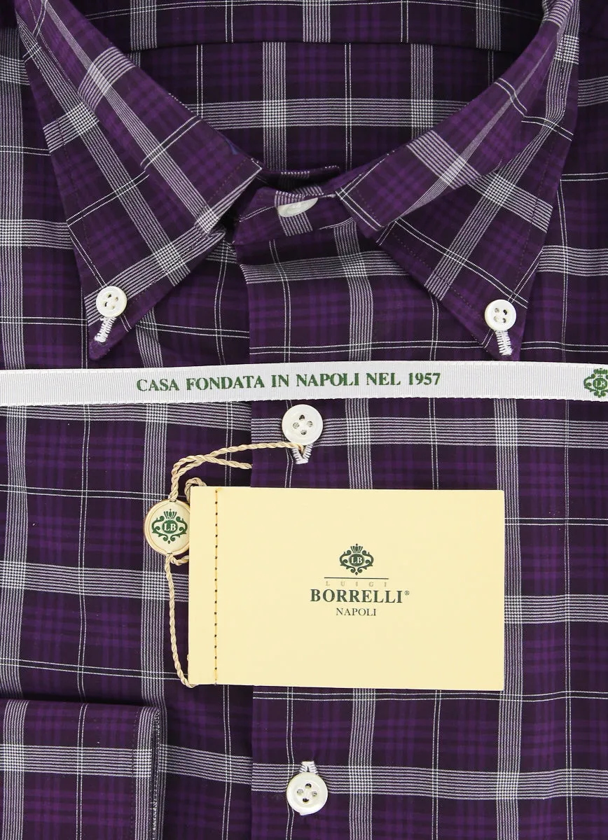 Luigi Borrelli Purple Shirt - 17 US / 43 EU