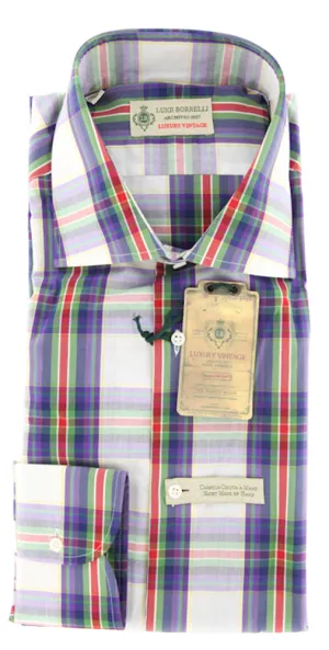 Luigi Borrelli Purple Shirt – Size: 15.75 US / 40 EU