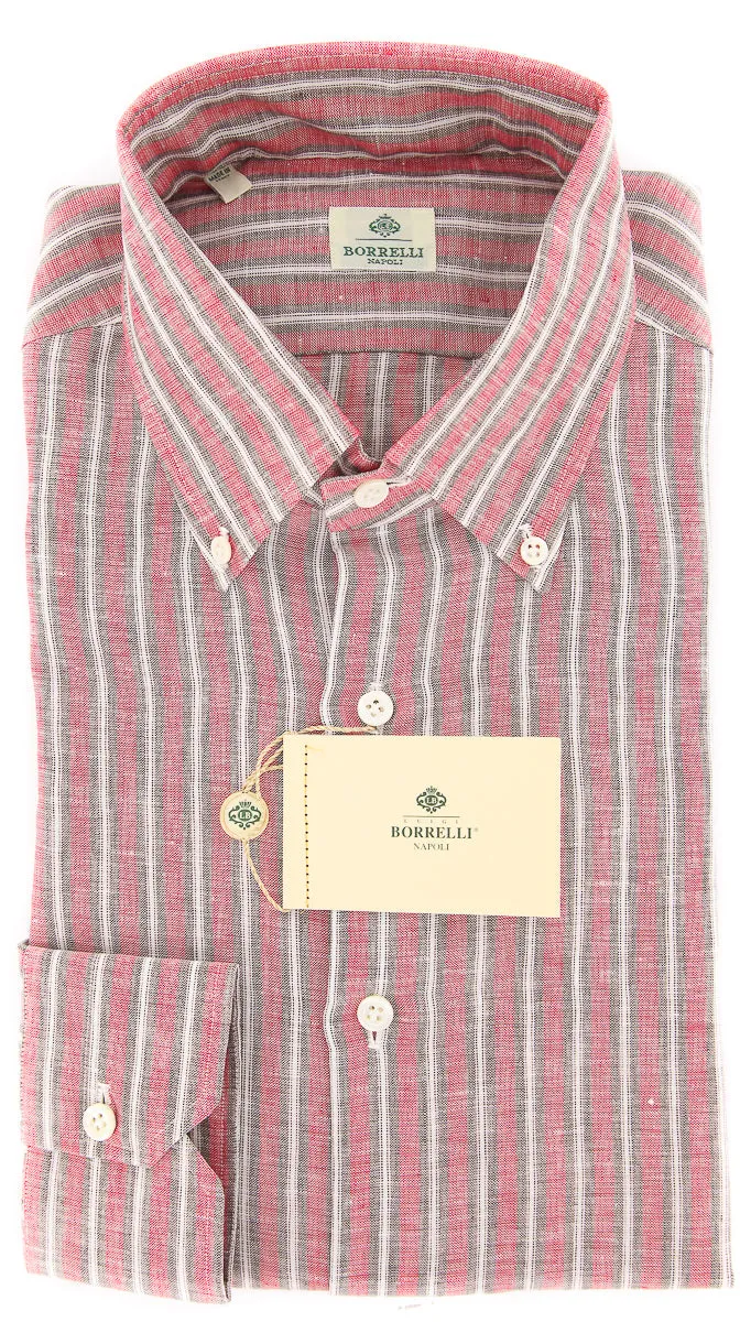 Luigi Borrelli Red Shirt - 15.75 US / 40 EU