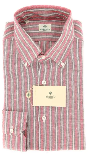 Luigi Borrelli Red Shirt - 15.75 US / 40 EU