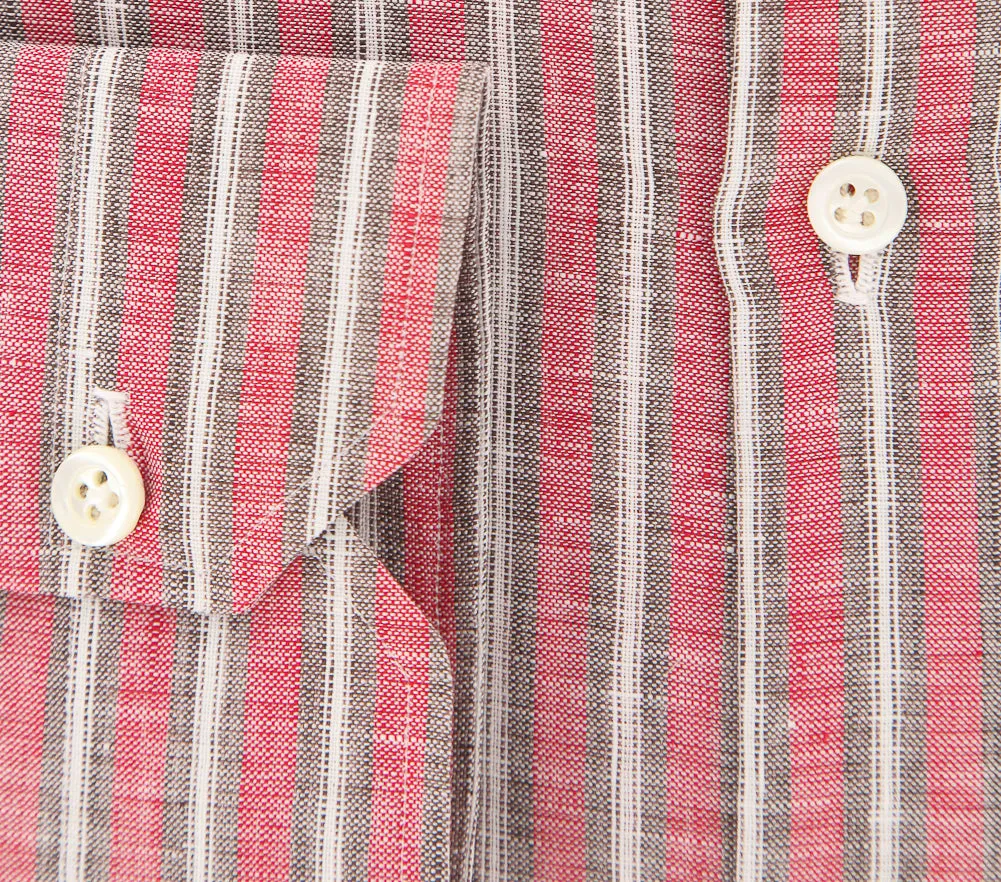 Luigi Borrelli Red Shirt - 15.75 US / 40 EU