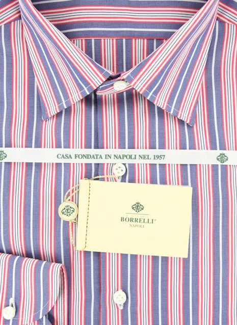 Luigi Borrelli Red Shirt – Size: 15.75 US / 40 EU
