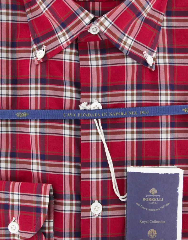 Luigi Borrelli Red Shirt - Slim